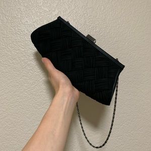 kate Landry evening clutch bag chain purse